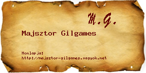 Majsztor Gilgames névjegykártya